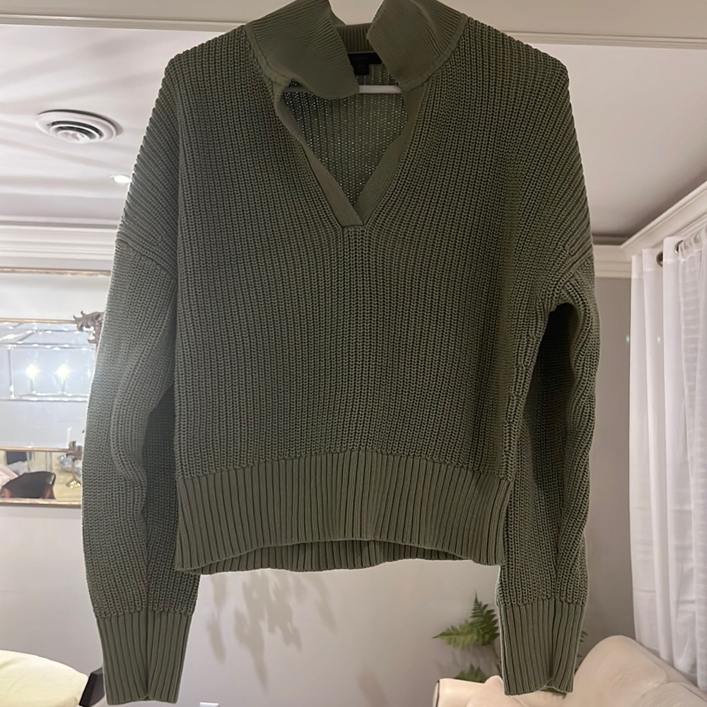 J.Crew cotton collared sweater